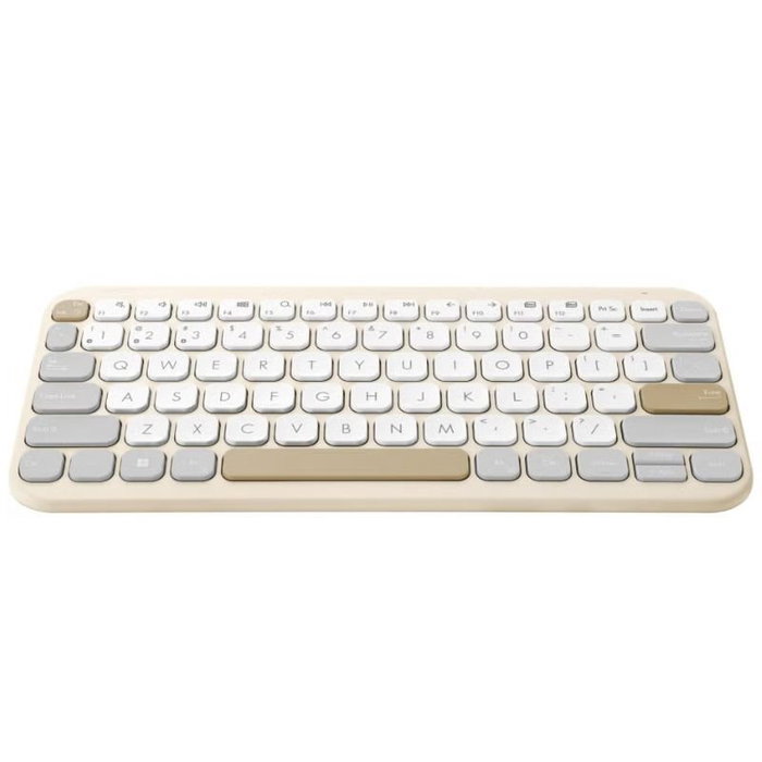 ASUS Marshmallow KW100 Teclado Inalámbrico Compacto 75% Beige - 90XB0880-BKB210
